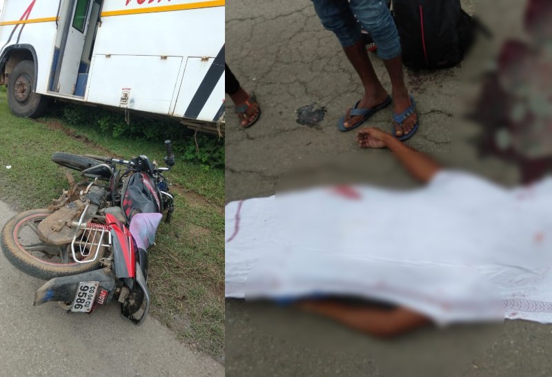 छत्तीसगढ़ : तेज रफ्तार यात्री बस ने बाइक सवार को मारी टक्कर, युवक की मौके पर मौत