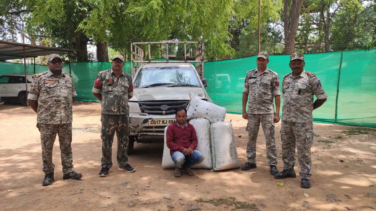 14 लाख के गांजा के साथ एक आरोपी गिरफ्तार