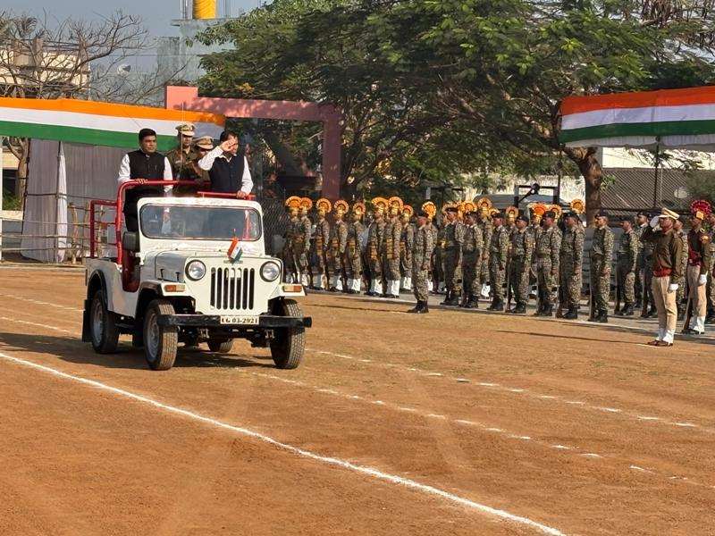 गणतंत्र दिवस समारोह आयोजन की तैयारी का किया गया अंतिम रिहर्सल